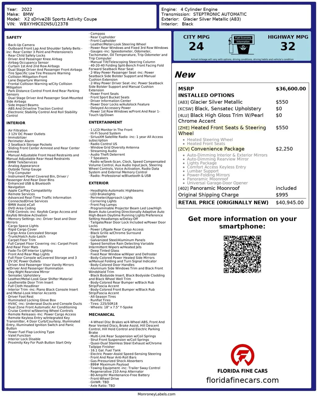 Florida Fine Cars - Used BMW X2 2022 MIAMI SDRIVE28I