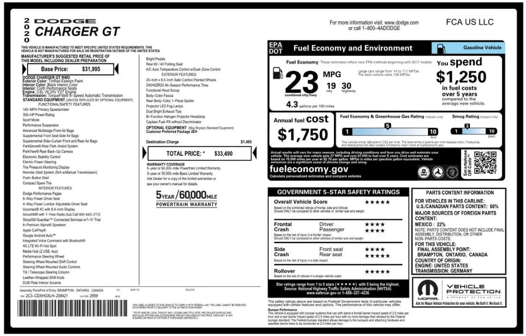 Florida Fine Cars - Used DODGE CHARGER 2020 MIAMI GT