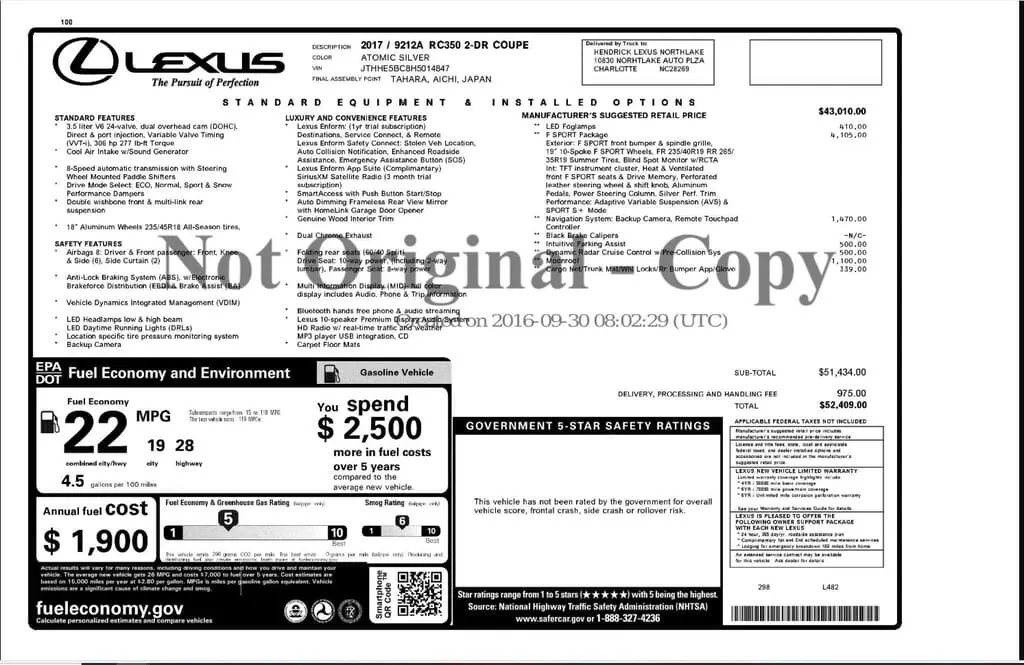 Florida Fine Cars - Used LEXUS RC 2017 WEST PALM RC 350