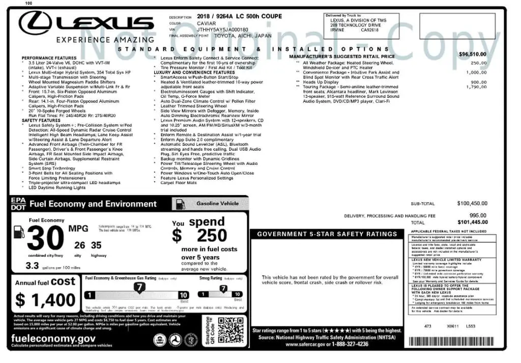 Florida Fine Cars - Used LEXUS LC 2018 MIAMI LC 500H