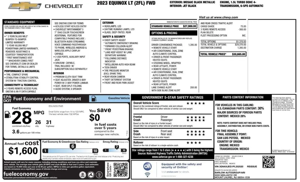 Florida Fine Cars - Used CHEVROLET EQUINOX 2023 WEST PALM LT