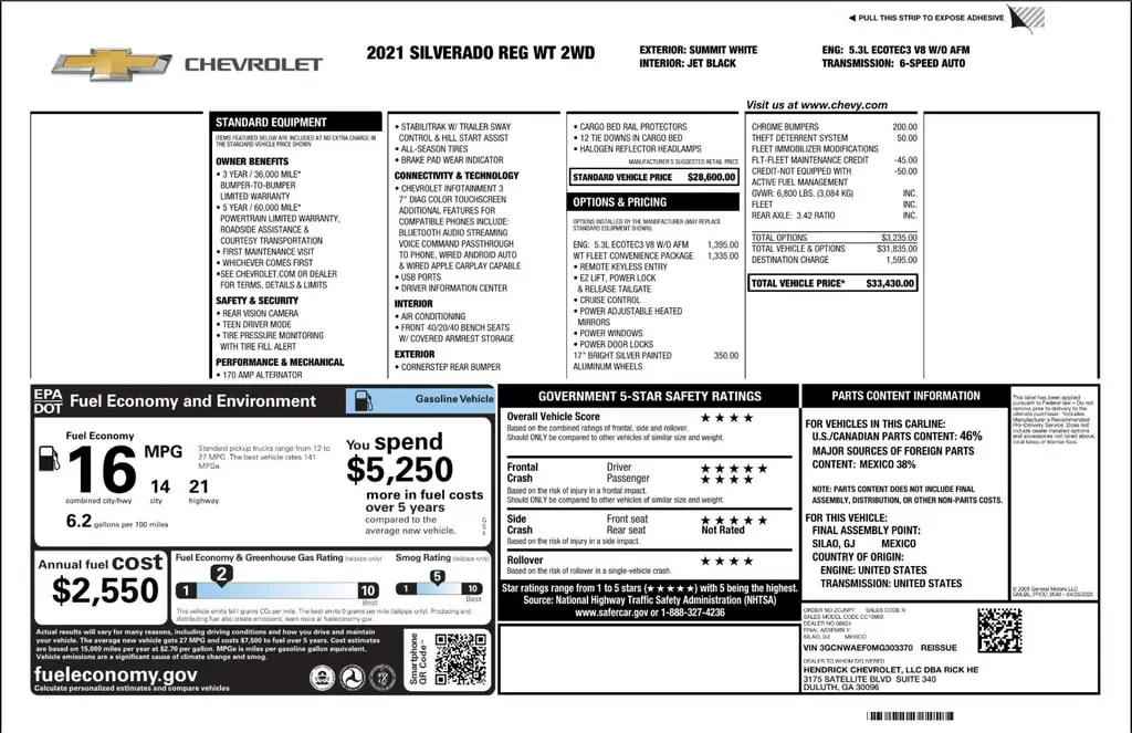 Florida Fine Cars - Used CHEVROLET SILVERADO 1500 2021 WEST PALM WORK TRUCK