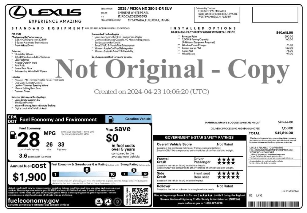 Florida Fine Cars - Used LEXUS NX 2025 MIAMI NX 250