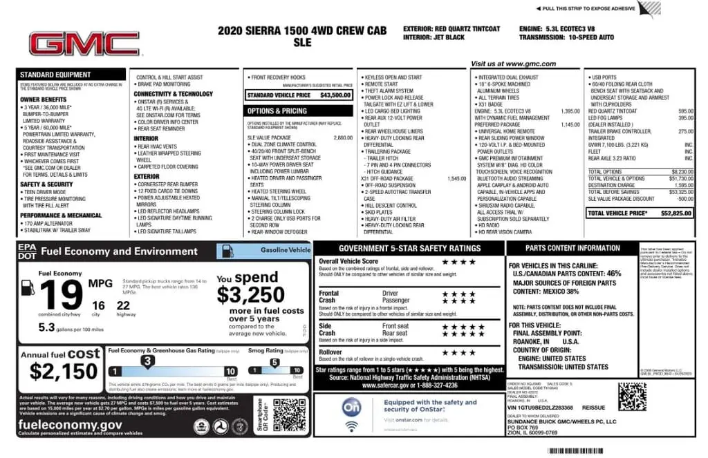 Florida Fine Cars - Used GMC SIERRA 1500 2020 MIAMI SLE