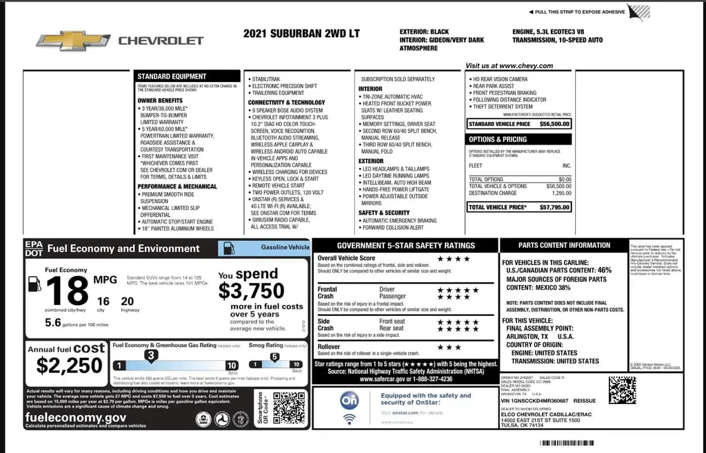 Florida Fine Cars - Used CHEVROLET SUBURBAN 2021 WEST PALM LT