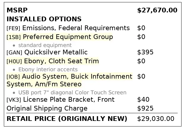 Florida Fine Cars - Used BUICK REGAL SPORTBACK 2018 ORLANDO PREFERRED