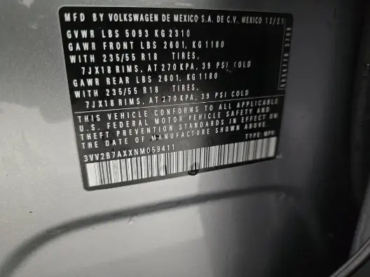 Florida Fine Cars - Used VOLKSWAGEN TIGUAN 2022 MARGATE SE