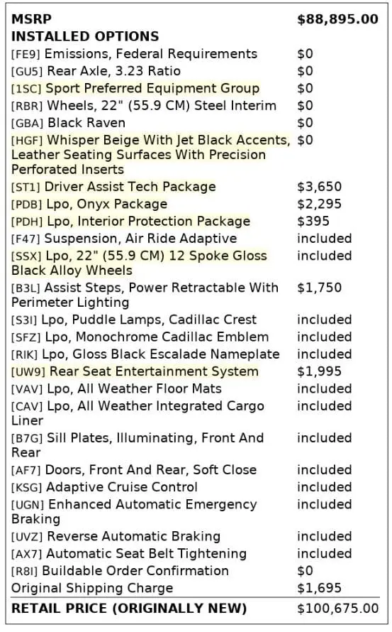 Florida Fine Cars - Used CADILLAC ESCALADE 2021 MARGATE SPORT