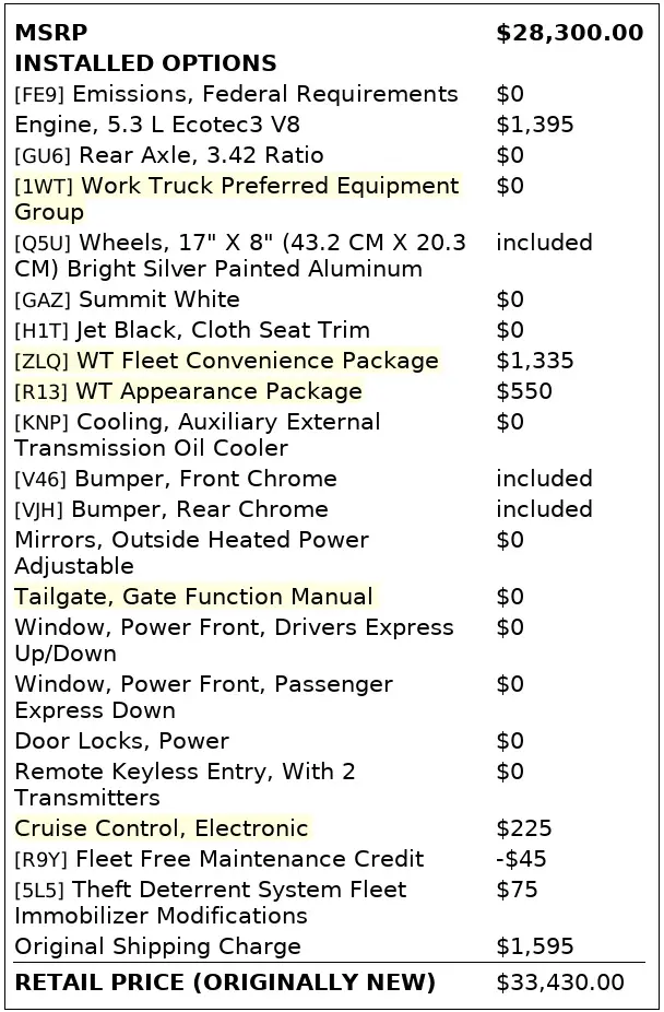 Florida Fine Cars - Used CHEVROLET SILVERADO 1500 2019 ORLANDO WORK TRUCK