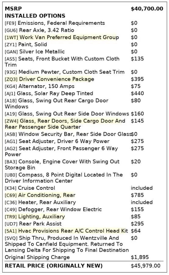 Florida Fine Cars - Used CHEVROLET EXPRESS 2024 MIAMI 2500 CARGO VAN 1WT 135.0" WB