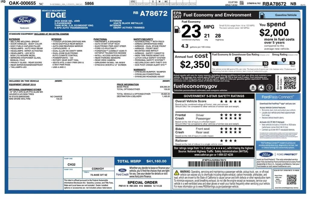 Florida Fine Cars - Used FORD EDGE 2024 WEST PALM SEL