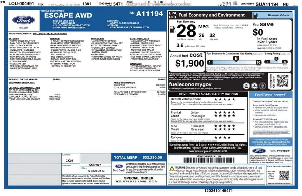 Florida Fine Cars - Used FORD ESCAPE 2025 MIAMI ST-LINE