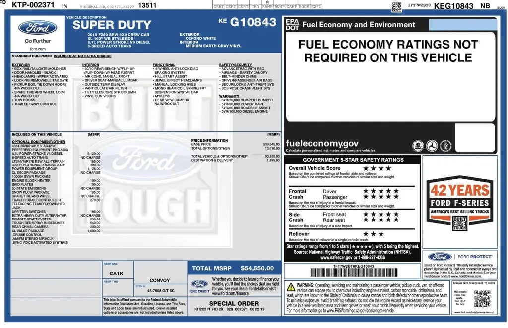 Florida Fine Cars - Used FORD SUPER DUTY F-250 SRW 2019 WEST PALM XL