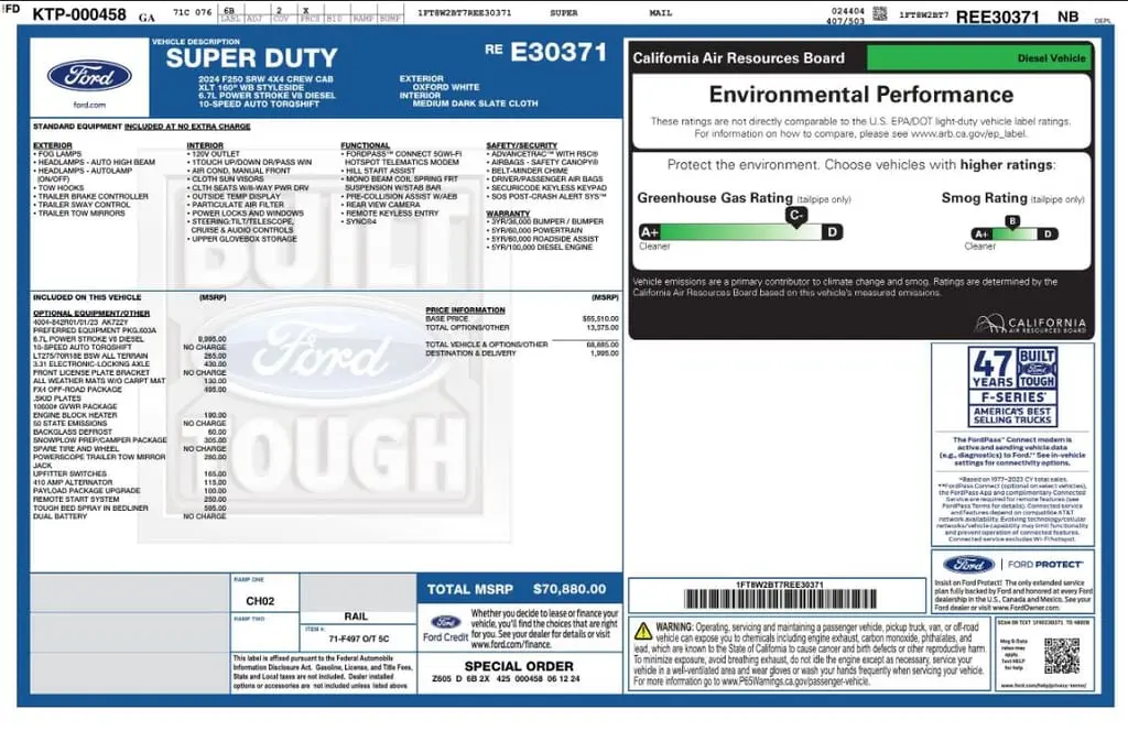 Florida Fine Cars - Used FORD SUPER DUTY F-250 SRW 2024 MIAMI XLT
