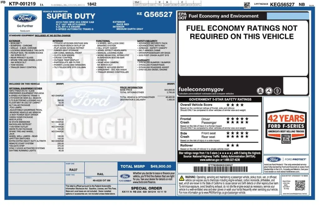 Florida Fine Cars - Used FORD SUPER DUTY F-250 SRW 2019 MARGATE XLT