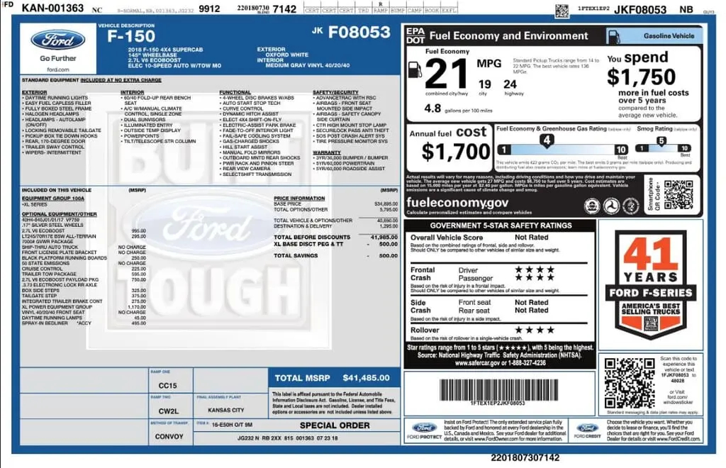 Florida Fine Cars - Used FORD F-150 2018 MARGATE XL