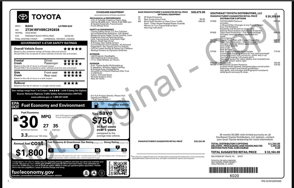 Florida Fine Cars - Used TOYOTA RAV4 2024 WEST PALM LE