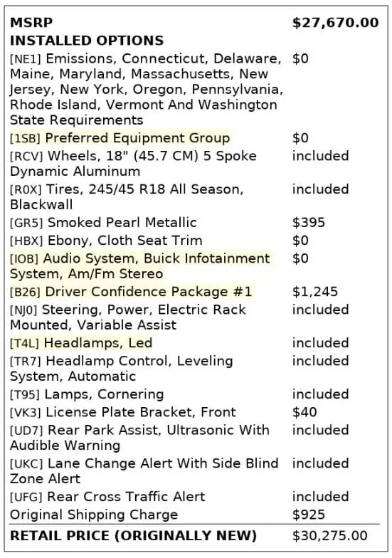 Florida Fine Cars - Used BUICK REGAL SPORTBACK 2018 MARGATE PREFERRED