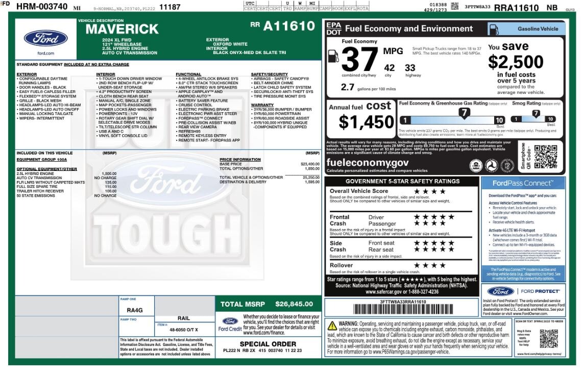 Florida Fine Cars - Used vehicle - TRUCK FORD MAVERICK 2024