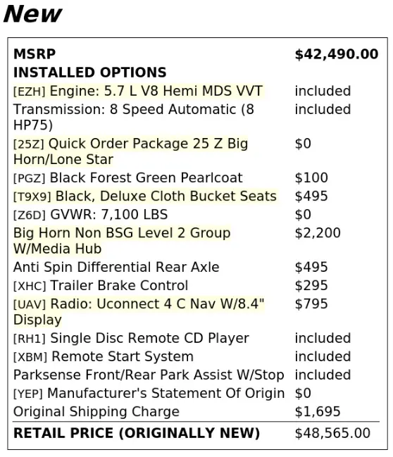 Florida Fine Cars - Used RAM 1500 2019 WEST PALM BIG HORN/LONE STAR