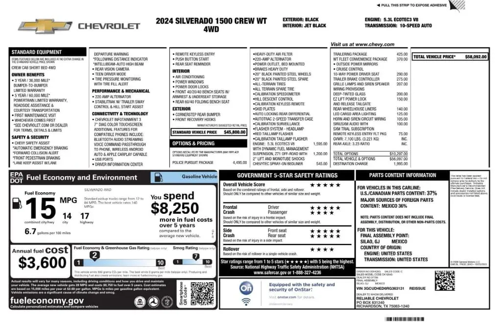 Florida Fine Cars - Used CHEVROLET SILVERADO 1500 2024 MIAMI WORK TRUCK
