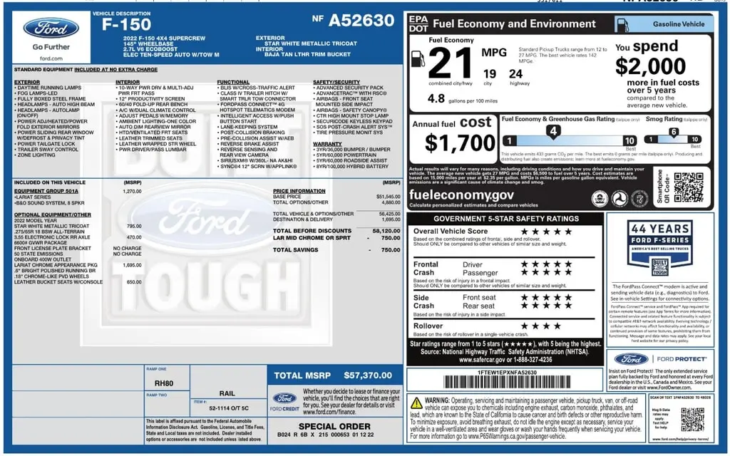Florida Fine Cars - Used FORD F-150 2022 ORLANDO LARIAT