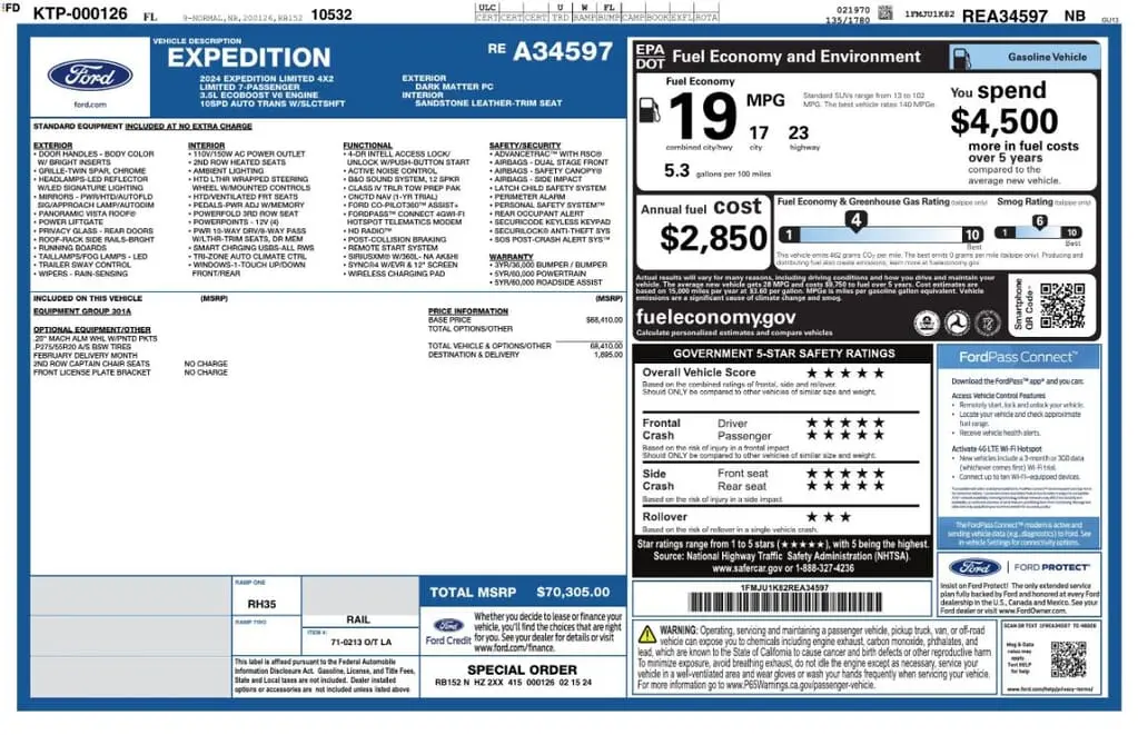 Florida Fine Cars - Used FORD EXPEDITION 2024 MARGATE LIMITED