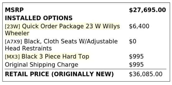 Florida Fine Cars - Used JEEP WRANGLER UNLIMITED 2016 MARGATE WILLYS WHEELER