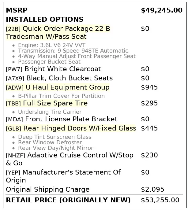 Florida Fine Cars - Used RAM PROMASTER 2025 ORLANDO TRADESMAN