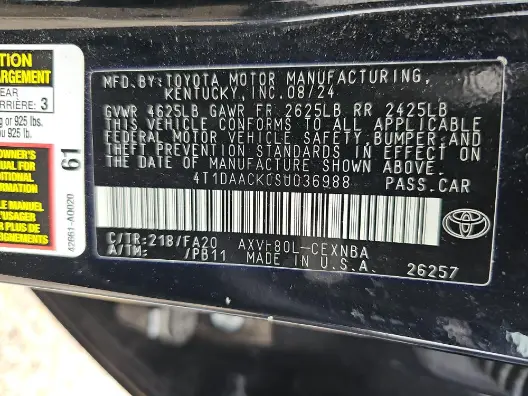 Florida Fine Cars - Used TOYOTA CAMRY 2025 MARGATE LE
