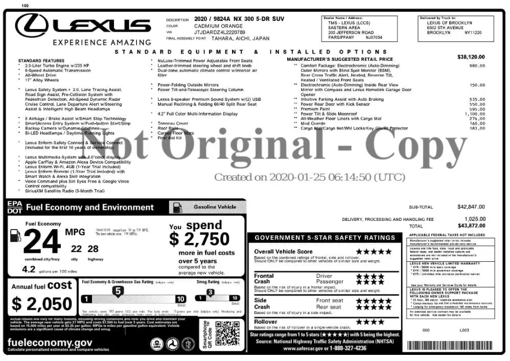 Florida Fine Cars - Used LEXUS NX 2020 MIAMI NX 300