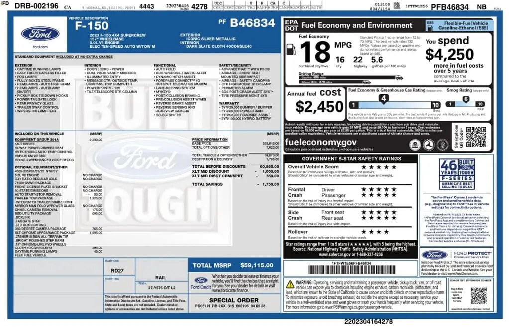 Florida Fine Cars - Used FORD F-150 2023 MARGATE XLT