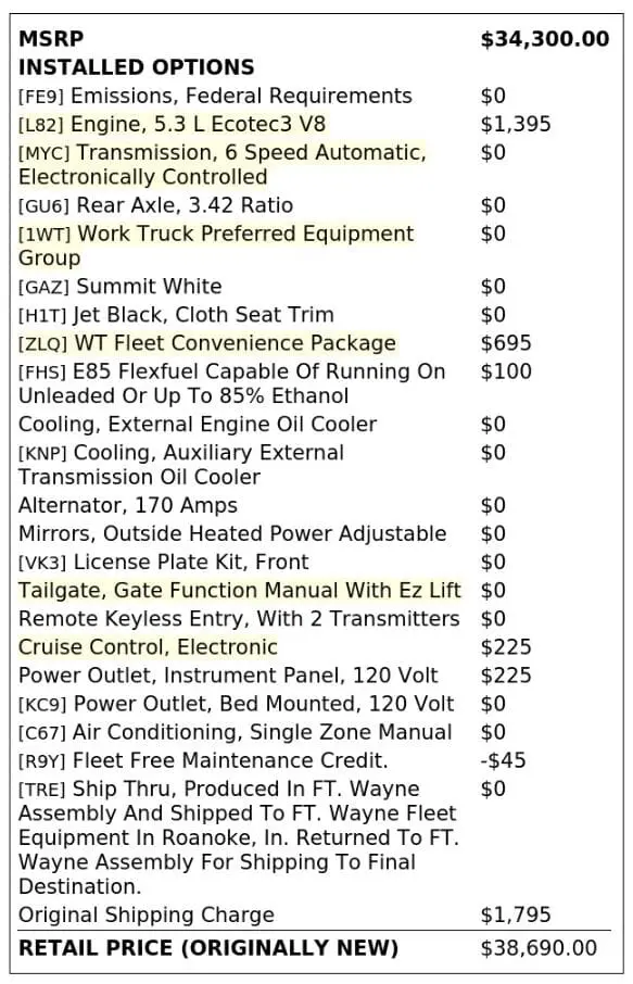 Florida Fine Cars - Used CHEVROLET SILVERADO 1500 LTD 2022 MIAMI WORK TRUCK