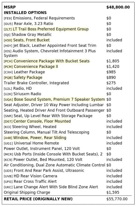 Florida Fine Cars - Used CHEVROLET SILVERADO 1500 2020 MIAMI LT TRAIL BOSS