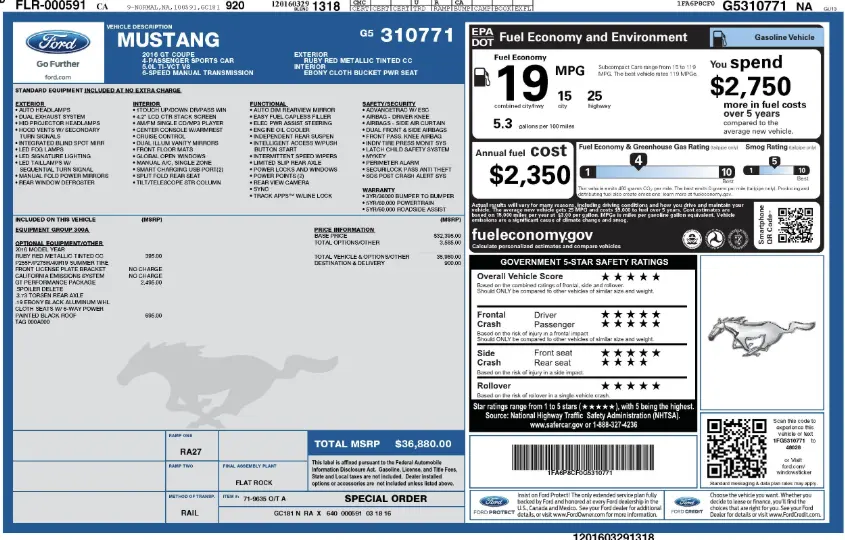 Florida Fine Cars - Used FORD MUSTANG 2016 WEST PALM GT