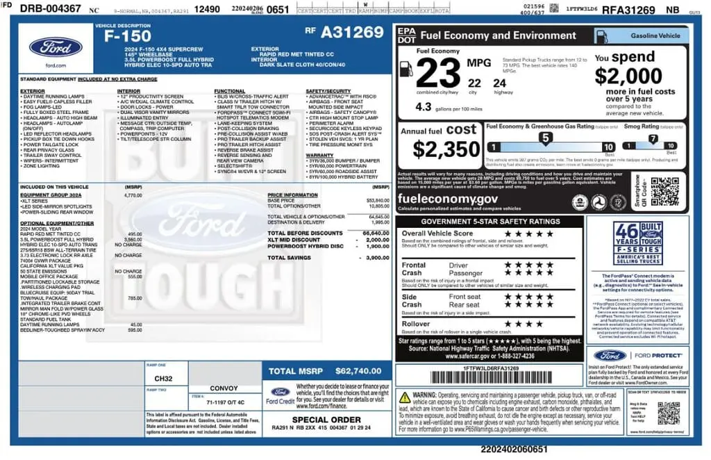 Florida Fine Cars - Used FORD F-150 2024 MARGATE XLT