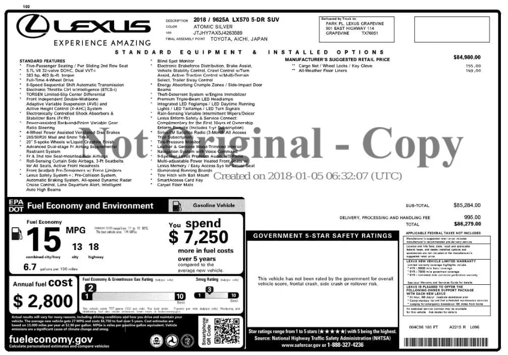 Florida Fine Cars - Used LEXUS LX 2018 MIAMI LX 570