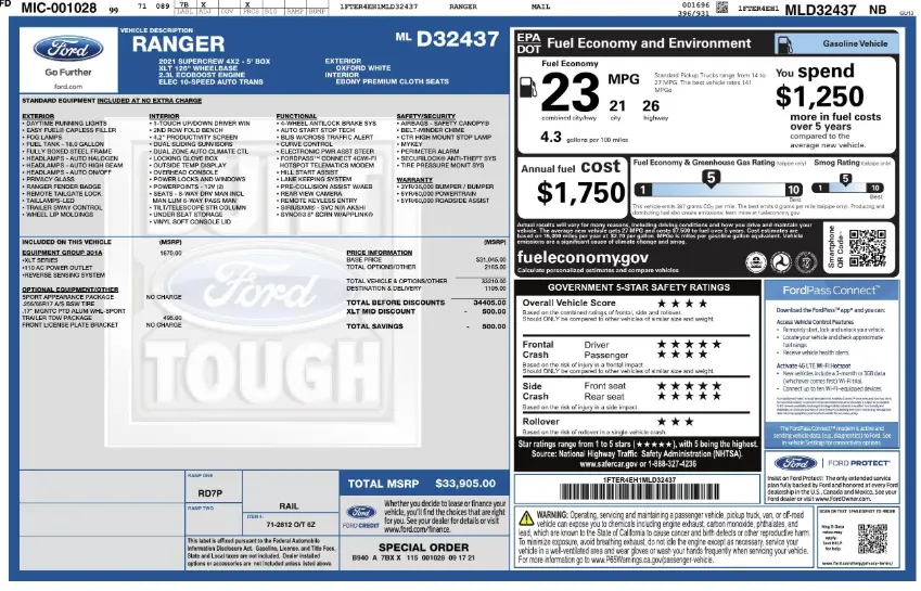 Florida Fine Cars - Used FORD RANGER 2021 WEST PALM XL