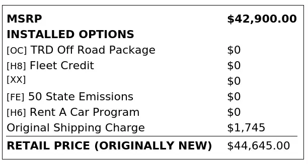 Florida Fine Cars - Used TOYOTA TACOMA 4WD 2025 ORLANDO TRD OFF ROAD