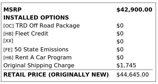 Florida Fine Cars - Used vehicle - TRUCK TOYOTA TACOMA 4WD 2025
