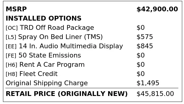 Florida Fine Cars - Used TOYOTA TACOMA 4WD 2024 ORLANDO TRD OFF ROAD