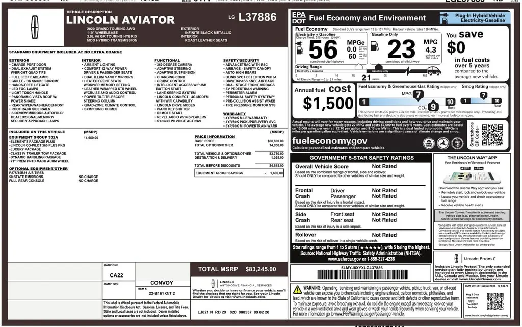 Florida Fine Cars - Used LINCOLN AVIATOR 2020 ORLANDO GRAND TOURING