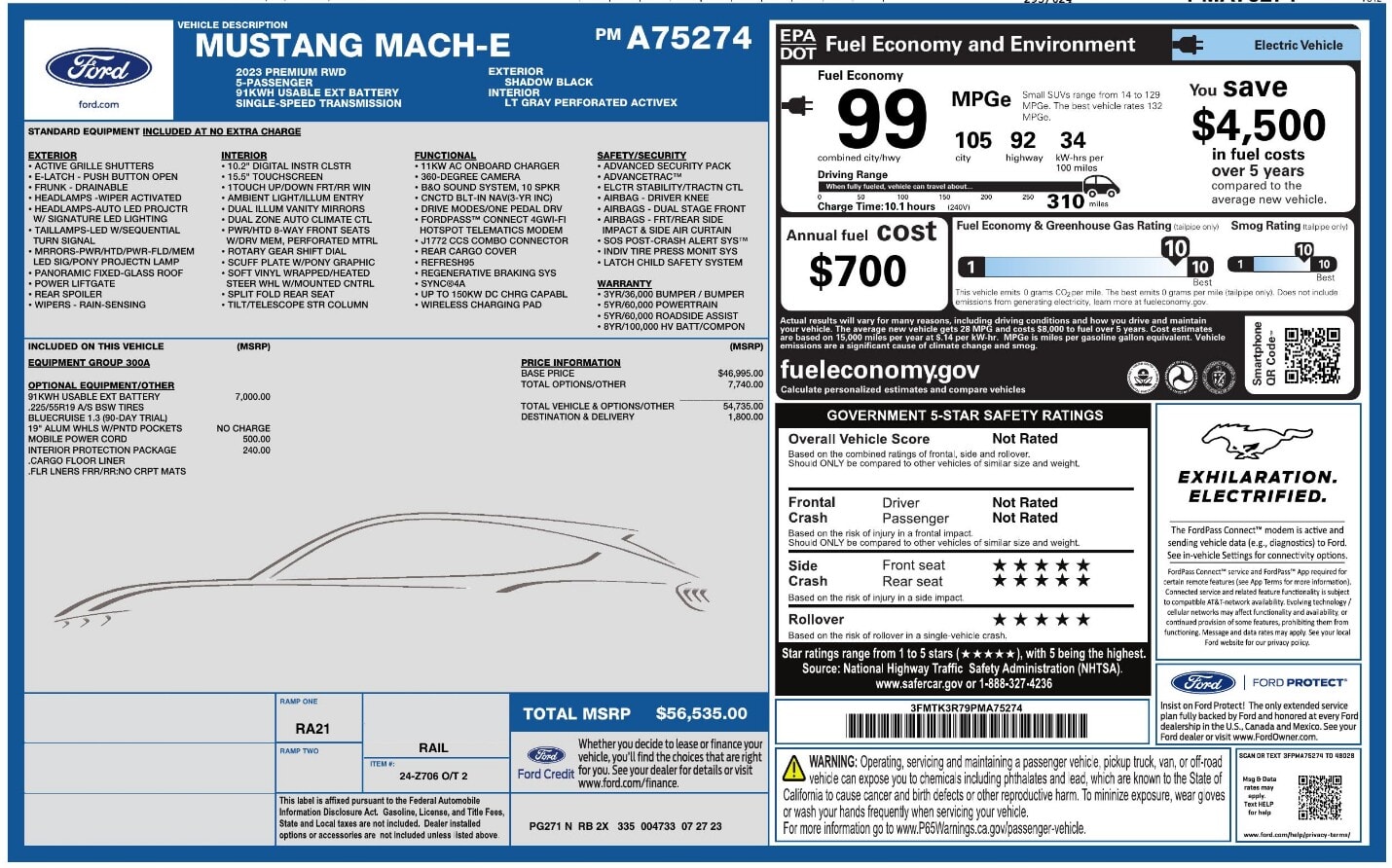 Florida Fine Cars - Used vehicle - SUV FORD MUSTANG MACH-E 2023