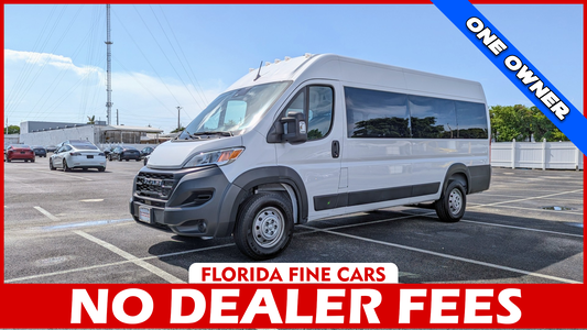 Florida Fine Cars - Used RAM PROMASTER-WINDOW-VAN 2023 MARGATE 3500 HIGH ROOF 159" WB EXT