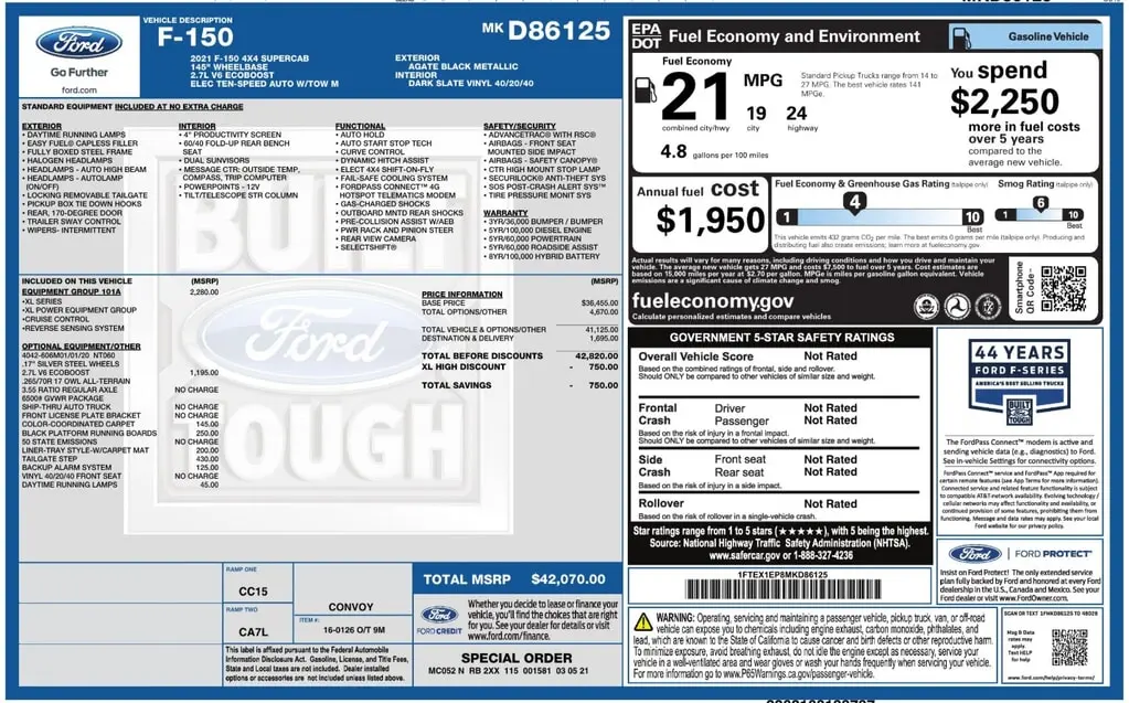 Florida Fine Cars - Used FORD F-150 2021 ORLANDO XL