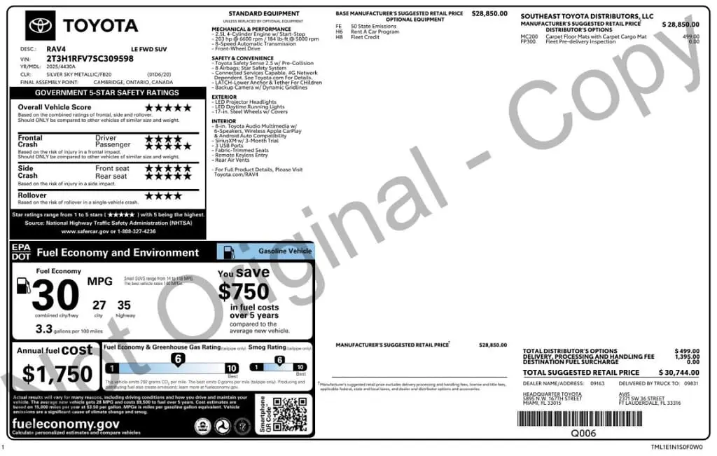 Florida Fine Cars - Used TOYOTA RAV4 2025 MIAMI LE