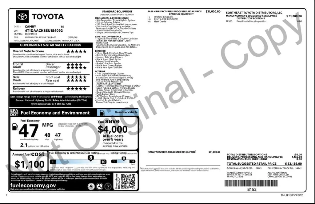 Florida Fine Cars - Used TOYOTA CAMRY 2025 MARGATE SE