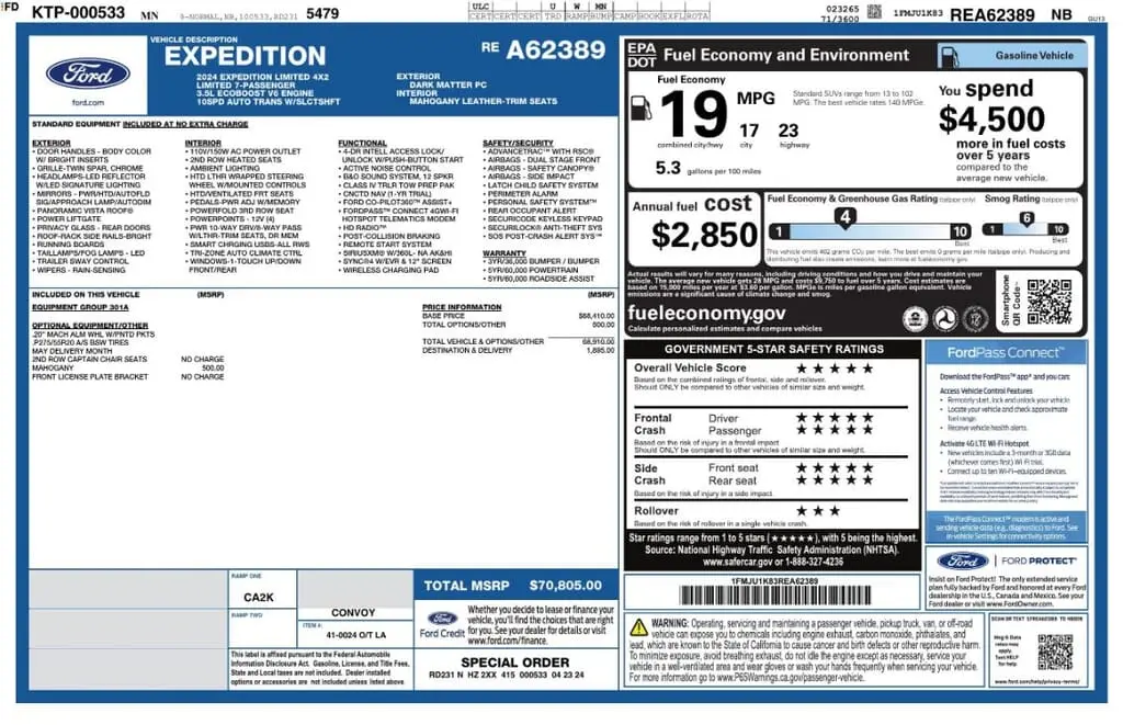 Florida Fine Cars - Used FORD EXPEDITION 2024 MIAMI LIMITED