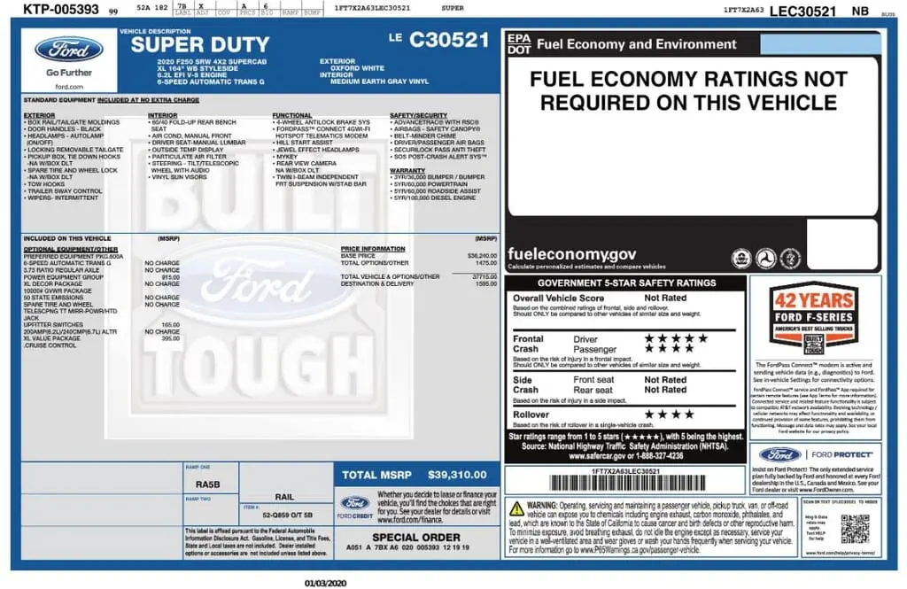 Florida Fine Cars - Used FORD SUPER DUTY F-250 SRW 2020 MARGATE XL