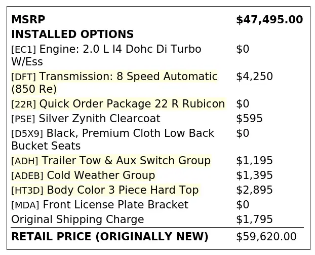 Florida Fine Cars - Used JEEP WRANGLER 2023 ORLANDO RUBICON
